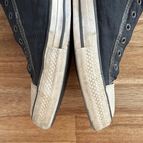 Converse John Varvatos Laceless Low Top Sneakers Mens 10.5 Us Black Slip On - Picture 4 of 16